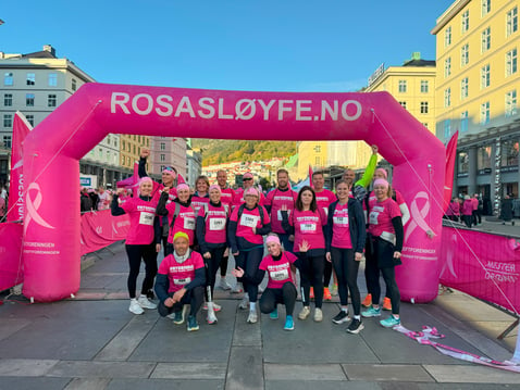 TeamFrydenbø i Rosa Sløyfe-løpet